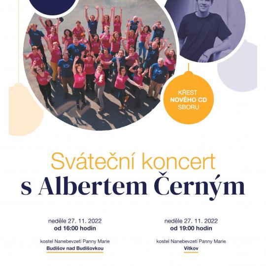 Sváteční koncert Smíšeného pěveckého sboru Komenský s Albertem Černým v neděli 27. 11. 2022 ve Vítkově 1