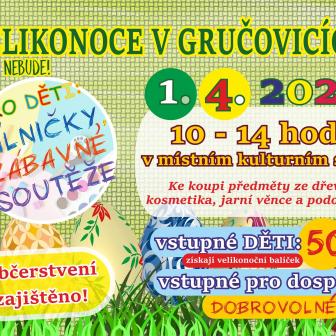 Velikonoce v Gručovicích pořádané SDH Gručovice v sobotu 1. 4. 2023  1