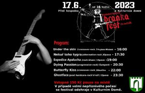 Hudební festival BrankaFest 17. 6. 2023 od 16 hodin v Brance u Opavy 1